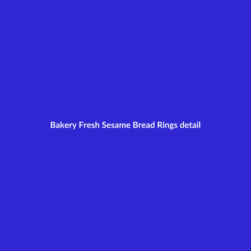 Sesame Bread Rings Pack of 6