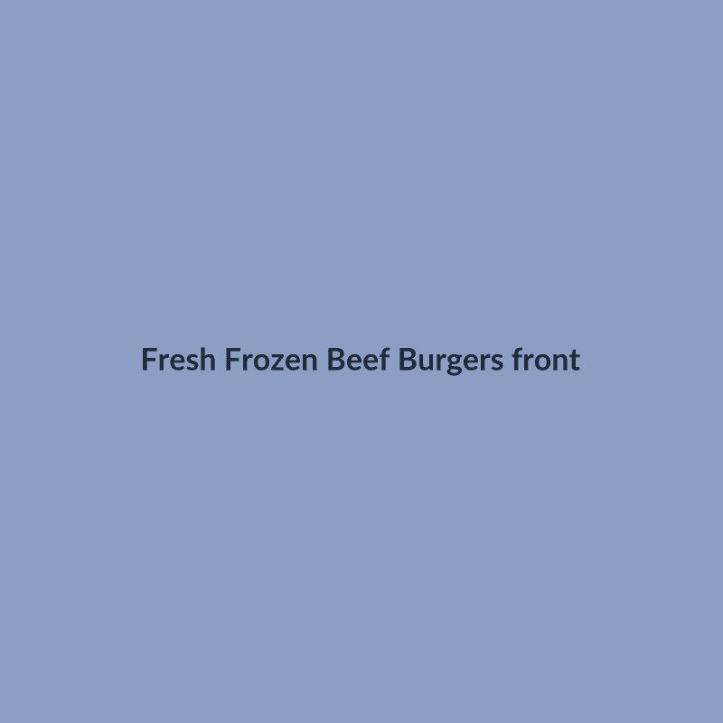 Frozen Beef Burgers Pack of 8